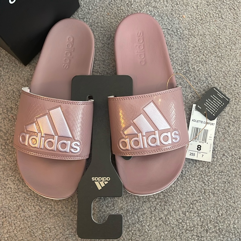NWT- Adidas Adilette Comfort Slide